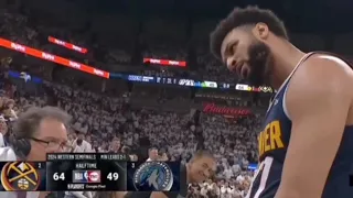 Denver Nuggets wild plays and a buzzer beater by Jamal Murray before halftime in Game 4 vs Minnesota