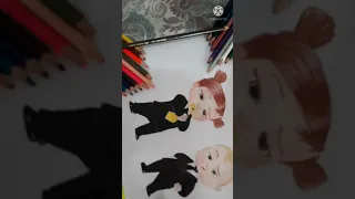 Boss baby drawing 👶👶 #the boss  baby family business #short #Art #drawing