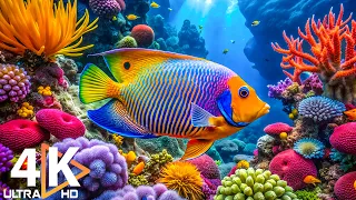 Aquarium 4K VIDEO (ULTRA HD) 🐠 Beautiful Coral Reef Fish - Peaceful Music & Colorful Marine Life #7