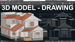 AUTOCAD 3D TO 2D NEW METHOD  | AUTOCAD FLATSHOT | AUTOCAD PDF IMPORT