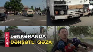 Marşrut avtobusu 85 yaşlı piyadanın üstündən keçdi, piyada öldü - APA TV