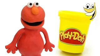 Play doh Elmo Sesame Street Stop motion animation Monstruo de las galletas [4k]