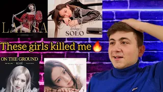 Blackpink's solos | Lisa - Lalisa/Jennie - Solo/Rose - On the ground/Jisoo - Flower| Reaction Video