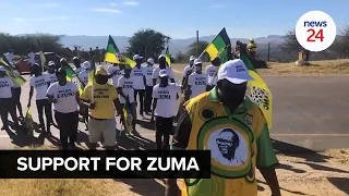 WATCH | Zuma supporters arrive at the former president's Nkandla homestead