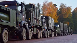 NATO eFP Lithuania roadmarch to Ex Iron Wolf 2022-2