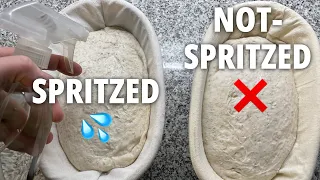 The SPRITZING Your Bread Dough with WATER Experiment, Surprising!