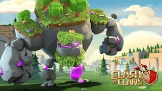 Mountain Golem is Unstoppable in clan capital 😱😱.... Clash of clans