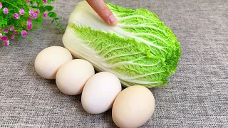Cabbage with eggs tastes better than meat❗Easy, quick and very delicious dinner recipe❗Very tasty ❗