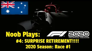 SURPRISE RETIREMENT!!! Stunning Debut in Australia (Noob plays F1 2020 Driver Career Mode #4)