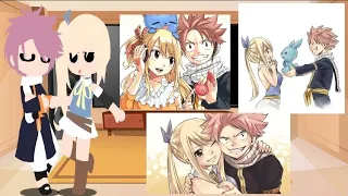 Past fairytail react to lucy ||pt.2 + nalu(Fairytail)||