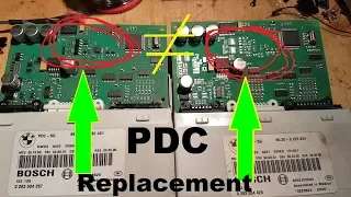 BMW Series 1 E87 PDC not working. Module replacement and programming.