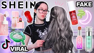 I Only Used SHEIN Beauty Products For 24 HOURS... *Testing CHEAP SHEGLAM Makeup, Skincare, Wigs*