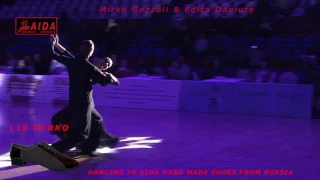 Mirko Gozzoli, Edita Daniute SHOW, dancing in Aida shoes