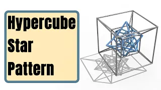 Tesseract (Hypercube) Star Pattern in 4D Space