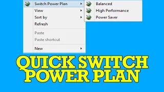 How To: Quick Switch Power Plans (Windows)