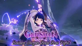 Genshin Impact - Raiden Shogun Baal Boss Fight (Aether vs Baal)