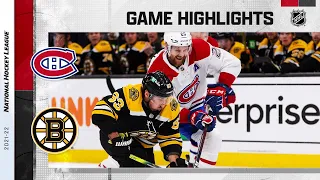 Canadiens @ Bruins 1/12/22 | NHL Highlights