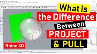How to use Project and Pull Commands (2019): Rhino 3D CAD Technique #20