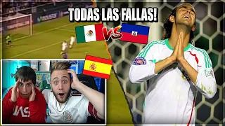 ESPAÑOLES REACCIONAN a MEXICO ELIMINADO del Preolímpico CONCACAF 2008 (todas las fallas) vs HAITÍ