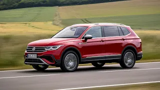 Volkswagen Tiguan Allspace | R-Line in Oryx White | Elegance in Kings Red | 2022 MY | Refresh |