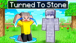 Cash TURNED TO STONE In Minecraft!