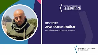 Gemeindetag 2023 Keynote IDF-Sprecher Major Arye Sharuz Shalicar