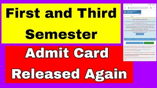 Sol OBE Admit Card Released Again || First and Third Semester || OBE Exam March 2021 |Sarkari Rdsult