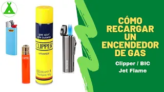 🔥 𝐂𝐎́𝐌𝐎 𝐑𝐄𝐂𝐀𝐑𝐆𝐀𝐑 𝐔𝐍 𝐄𝐍𝐂𝐄𝐍𝐃𝐄𝐃𝐎𝐑 𝐃𝐄 𝐆𝐀𝐒 ✅ How to refill a butane lighter 𝙲𝙻𝙸𝙿𝙿𝙴𝚁---𝙱𝙸𝙲---𝙹𝙴𝚃 𝙵𝙻𝙰𝙼𝙴