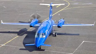 ✈ Unique Design ✈ Piaggio P180 Avanti EVO | Landing at Nancy Airport #shorts #innovation #cool