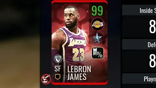 98 OVR Lebron James Gameplay. NBA Live Mobile 19. All Star Captain. Los Angeles Lakers. NBA.