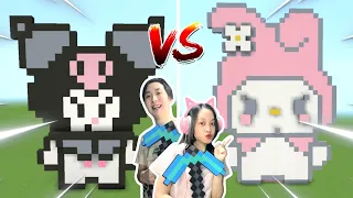 Build Battle Rumah My Melody VS Kuromi! [Minecraft Indonesia]