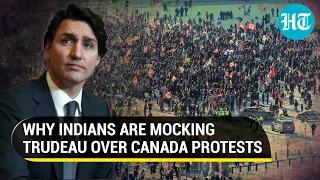 'Karma strikes back': Canada truckers protest continue; Indian Twitter mocks Justin Trudeau