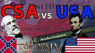 Can the Confederates WIN the American CIVIL WAR?? (EU4 Battles)