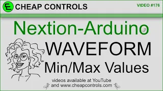 176 Nextion Display tutorial waveform with min max number