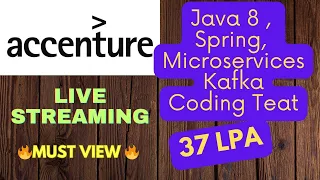 Accenture Java developer Lead Live interview questions and answers 7+ yrs