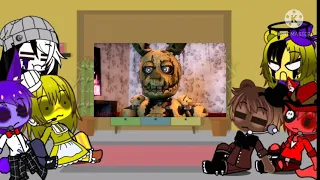 Fnaf 1 + puppet react to fnaf 3 anniversary special//gatcha club // andrej989 //