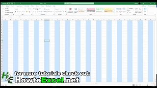 How to Alternate Row and Column Colors in Excel