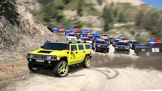 УГАРНАЯ ПОЛИЦЕЙСКАЯ ПОГОНЯ ЗА HUMMER H2! ПОЛИЦЕЙСКИЕ ДОГОНЯЛКИ В ГТА 5