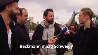 Matthias Schweighöfer in Bestform mit den Filmproduzenten Marco Beckmann und Dan Maag