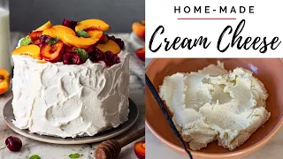 HOW TO MAKE CREAM CHEESE AT HOME| Best homemade cream cheese recipe | Cream Cheese Frosting