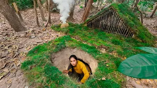 Girl Living Off Grid, Built The Most Secret Underground Home To Live in the Jungle