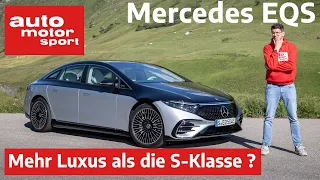 Mercedes-Benz EQS (2021): Kann er Luxus wie die S-Klasse? - Vorfahrt /Review | auto motor und sport