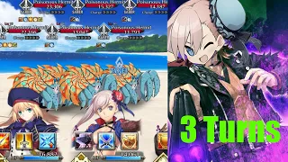 [FGO]Advanced Quest pt.5: Poison Paradise 3T clear feat. undying Musashi