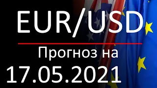 Курс доллара Eur Usd. Прогноз форекс 17.05.2021. Forex. Трейдинг с нуля.