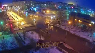 ДТП (сбит пешеход г. Волжский) ул. Мира ул. Оломоуцкая 17-03-2018 18-44