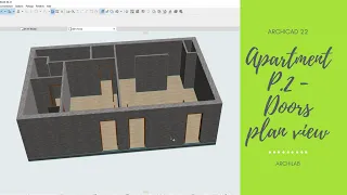 Archicad 22 | Apartment P.2 - Doors plan view 📐