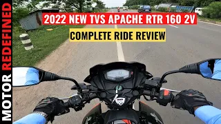 2022 New Apache RTR 160 2V BS6 Complete Ride Review | Motor Redefined