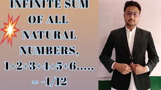 The sum of all natural numbers infinite sum ,Ramanujan: Making sense of 1+2+3+... = -1/12 and Co.