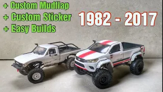 (Version 2) Tutorial Install Bodyshell Hilux Revo Sportivo Edition In Chasis Wpl c24-1 Full