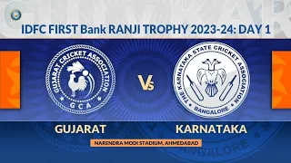 Ranji Trophy 2023/24_ Gujarat vs Karnataka Day 1: Match Highlights#cab #ranjitrophy
